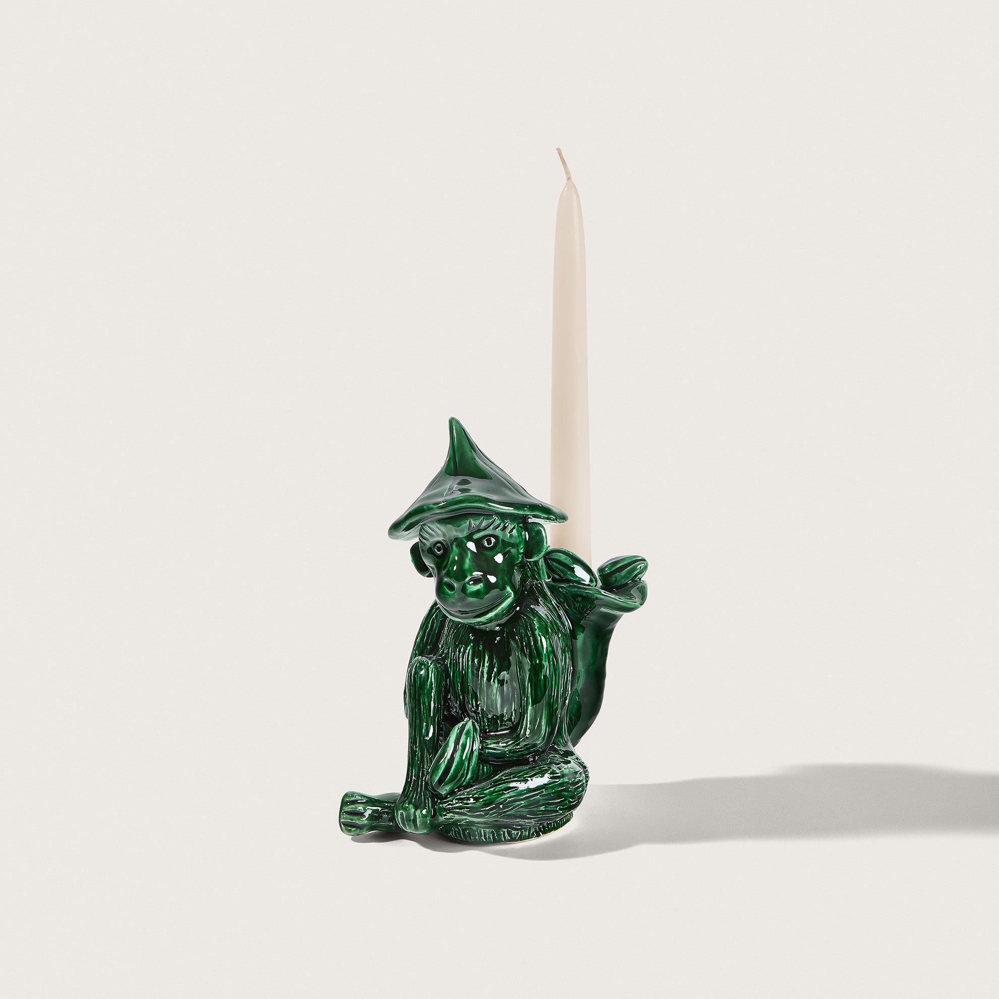 bougeoir singe céramique objet décoratif art de la table jean roger paris