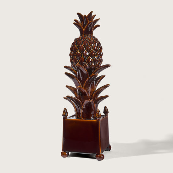 ananas-sur-pot céramique objet décoratif maison et jardin jean roger paris