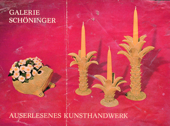 Archives: Jean Roger magazine paris enamelled earthenware candleholder decorative object