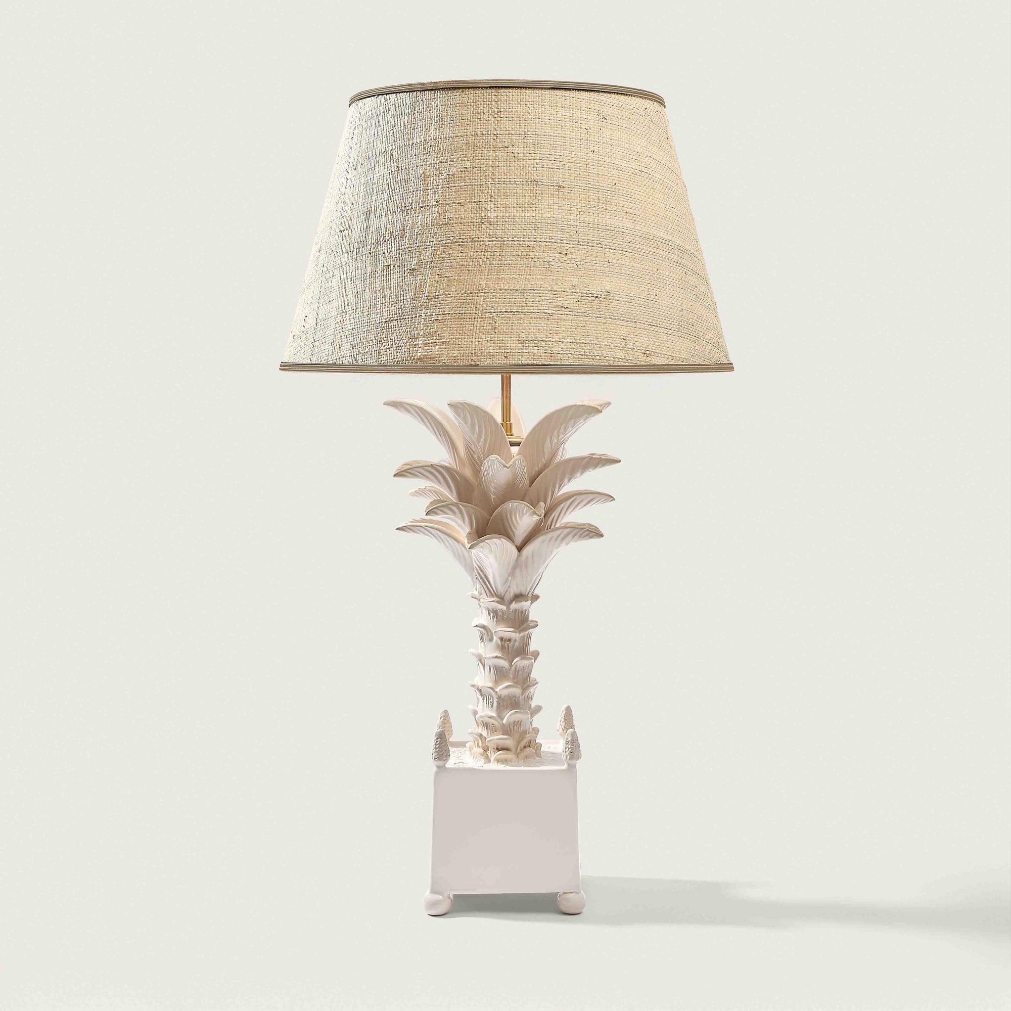 BLANC BRILLANT / LISERET ÉCRU